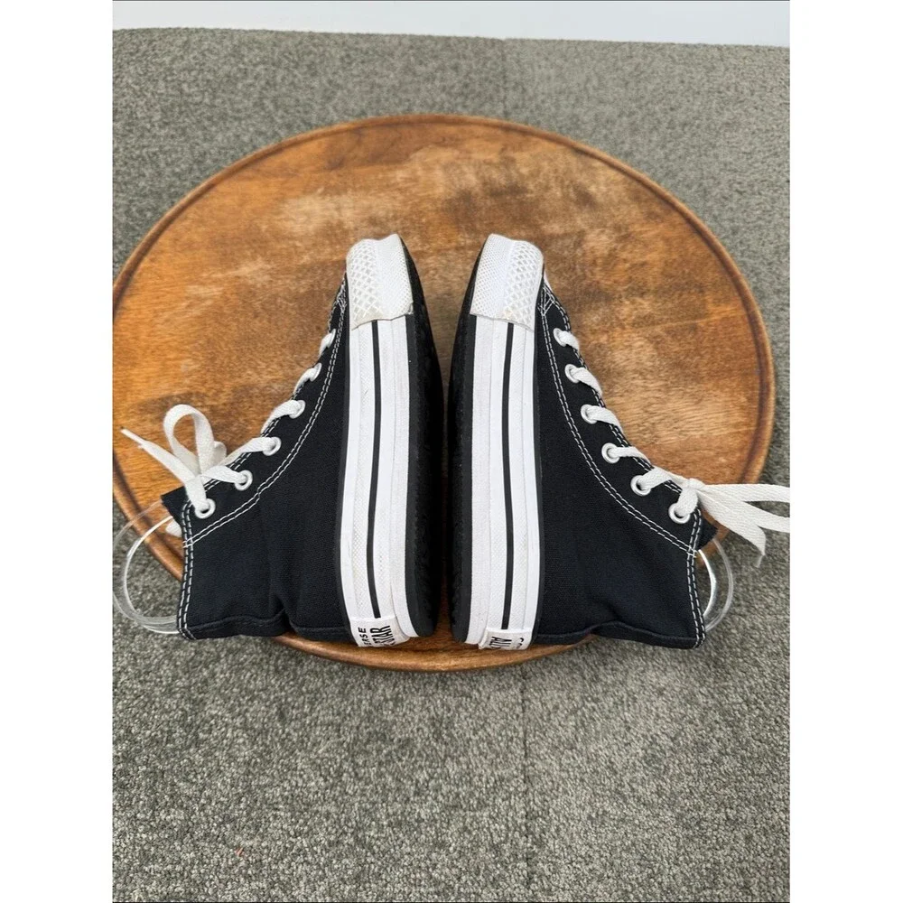 Converse Shoes Youth Kids 12 Black White Canvas High Top Sneakers All Star